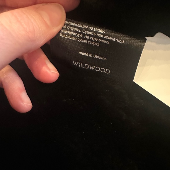 RARE $1,200 Ukranian Luxury Label WILDWOOD Black Real Leather Jacket size Small - Picture 7 of 9